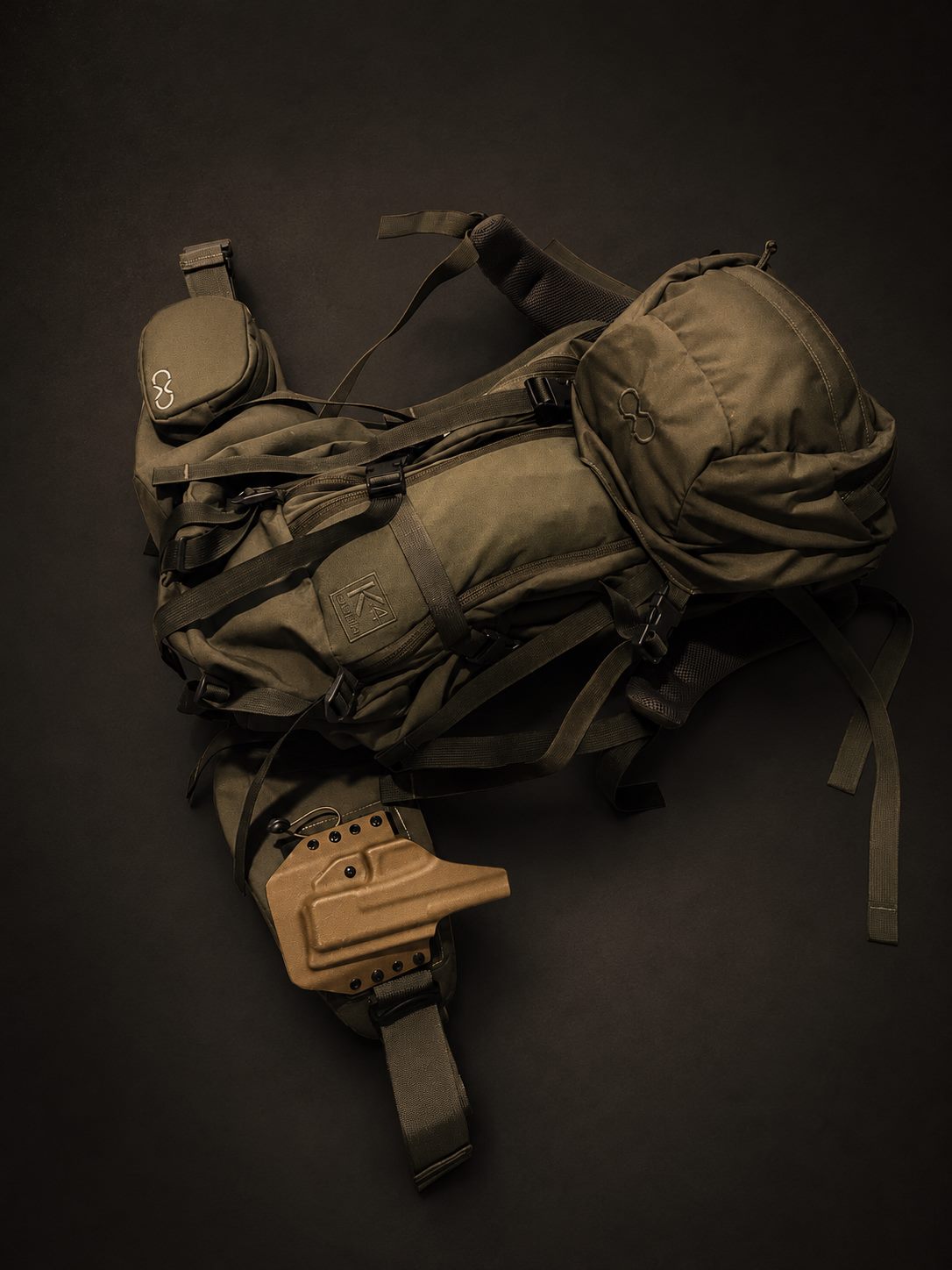 Backcountry hunting pack laid out for a pre-trip readiness check
